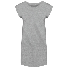 T-shirt long femme gris chiné Kariban – Coupe fluide