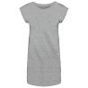 T-shirt long femme gris chiné Kariban – Coupe fluide