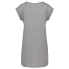T-shirt long femme gris chiné Kariban – Coupe fluide – vue 2