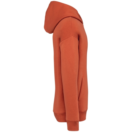 Sweat capuche oversize écoresponsable Rouge Native Spirit – vue 3