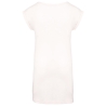 T-shirt long femme blanc cassé – Coupe fluide | Kariban – vue 2