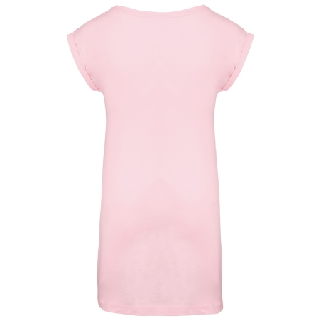 T-shirt long femme Rose Pale Pink Kariban – Coupe fluide – vue 2