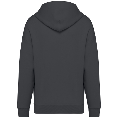 Sweat capuche oversize écoresponsable Gris Native Spirit – vue 2