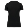 T-shirt maille piquée col V femme Noir Kariban – vue 2