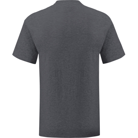 T-shirt Iconic-T Gris Anthracite Chiné Fruit of the Loom – vue 2