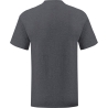 T-shirt Iconic-T Gris Anthracite Chiné Fruit of the Loom – vue 2
