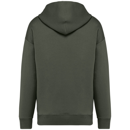 Sweat à capuche oversize écoresponsable Vert Khaki Native Spirit – vue 2