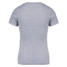 T-shirt maille piquée col V femme Gris Kariban – vue 2