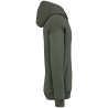 Sweat à capuche oversize écoresponsable Vert Khaki Native Spirit – vue 3