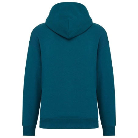 Sweat capuche oversize écoresponsable Vert paon Native Spirit – vue 2