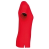 T-shirt maille piquée col V femme Rouge Kariban – vue 3