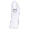 T-shirt maille piquée col V femme Blanc Kariban – vue 3
