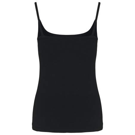 Débardeur bretelles femme Kariban Noir – coupe ajustée – vue 2