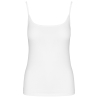 Débardeur femme bretelles blanc Kariban – coton peigné