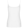 Débardeur femme bretelles blanc Kariban – coton peigné – vue 2