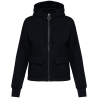 Sweat zippé capuche French Terry écoresponsable femme Native Spirit Noir