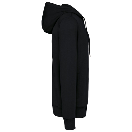 Sweat à capuche French Terry écoresponsable Noir – Kariban – vue 3