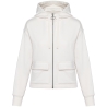 Sweat zippé capuche French Terry écoresponsable Blanc Ivory Native Spirit