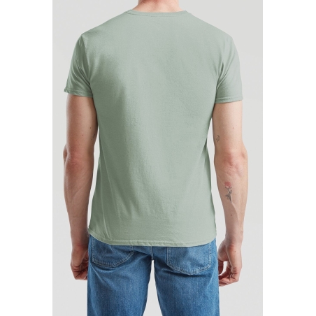 T-shirt homme Iconic-T vert sauge Fruit of the Loom – vue 2