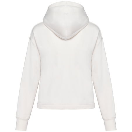 Sweat zippé capuche French Terry écoresponsable Blanc Ivory Native Spirit – vue 2