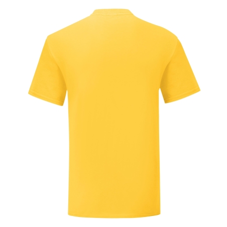 T-shirt Iconic-T Jaune (Sunflower) – Fruit of the Loom – vue 2