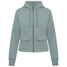 Sweat zippé capuche French Terry écoresponsable Vert Native Spirit