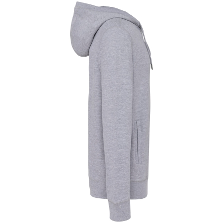 Sweat à capuche French Terry écoresponsable Gris Kariban – vue 3
