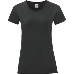 T-shirt femme Iconic-T Noir – Fruit of the Loom