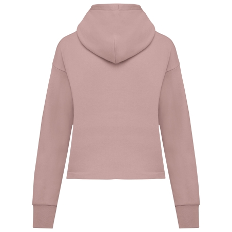 Sweat zippé capuche French Terry écoresponsable Rose Native Spirit – vue 2