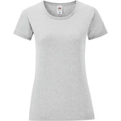 T-shirt femme Iconic-T Heather Grey Fruit of the Loom