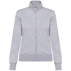 Veste sweat molleton femme gris Oxford Grey Kariban