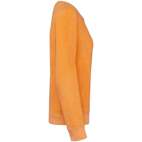 Sweat-shirt écoresponsable éponge femme Orange Native Spirit – vue 3