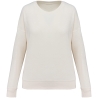 Sweat-shirt écoresponsable éponge femme Blanc Native Spirit