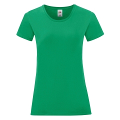 T-shirt femme Iconic-T Vert Kelly Green – Fruit of the Loom