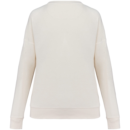 Sweat-shirt écoresponsable éponge femme Blanc Native Spirit – vue 2