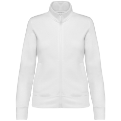 Veste sweat molleton gratté femme Blanc Kariban 300 g/m²
