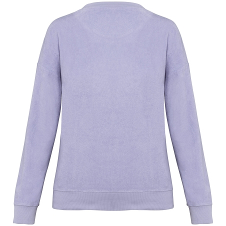 Sweat-shirt écoresponsable éponge femme Violet Native Spirit – vue 2