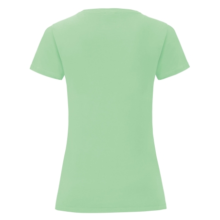 T-shirt femme Iconic-T vert Neo mint Fruit of the Loom – vue 2