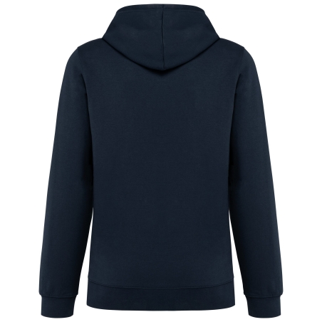 Sweat capuche contrastée tartan unisexe Kariban Marine – vue 2