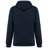 Sweat capuche contrastée tartan unisexe Kariban Marine – vue 2