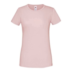 T-shirt femme Iconic-T Rose Powder – Fruit of the Loom