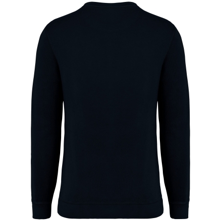Sweat-shirt French Terry écoresponsable col rond Noir Native Spirit – vue 2