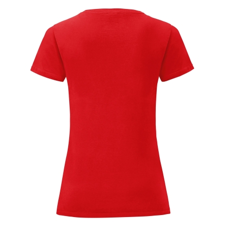 T-shirt femme Iconic-T Rouge Fruit of the Loom – vue 2