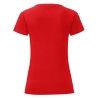 T-shirt femme Iconic-T Rouge Fruit of the Loom – vue 2