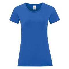 T-shirt femme Iconic-T Bleu Royal Fruit of the Loom