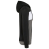 Sweat-shirt à capuche tricolore unisexe Kariban – Noir – vue 3