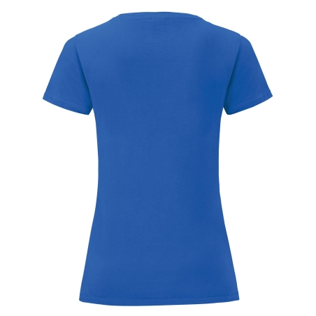 T-shirt femme Iconic-T Bleu Royal Fruit of the Loom – vue 2