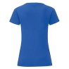 T-shirt femme Iconic-T Bleu Royal Fruit of the Loom – vue 2