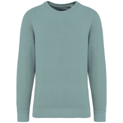 Sweat-shirt French Terry écoresponsable col rond vert Native Spirit