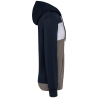 Sweat-shirt tricolore à capuche Marine unisexe Kariban – vue 3
